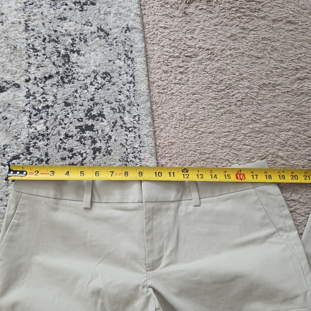 Eddie Bauer Pant Blazer Suit Set Womens 12 Cream Cotton Blend Preppy Academia - Picture 11 of 12